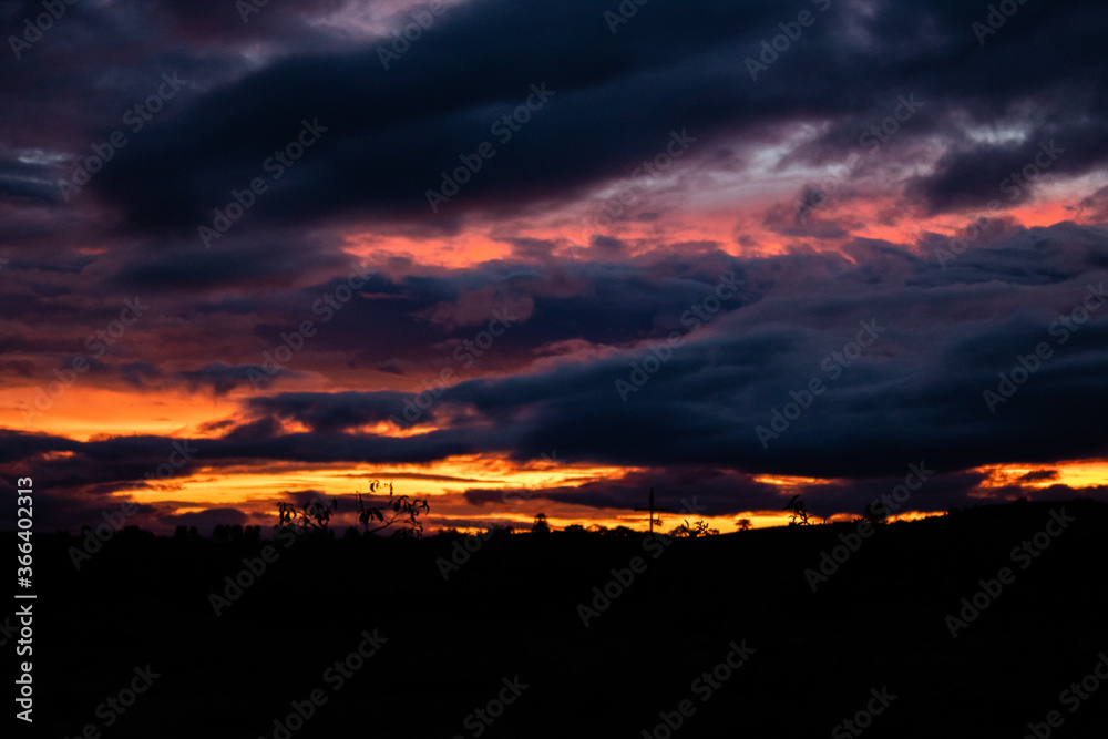 Fototapeta premium red sky at sunset
