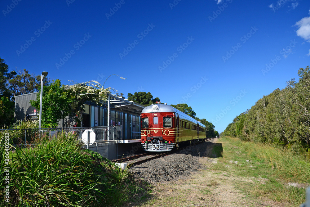Naklejka premium Byron Solar Train, Byron Bay, Australia