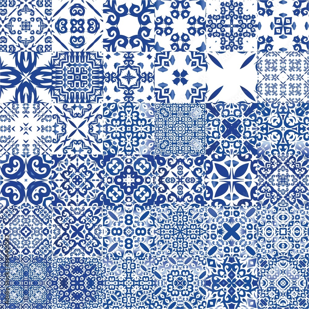 Fototapeta premium Traditional ornate portuguese azulejos.