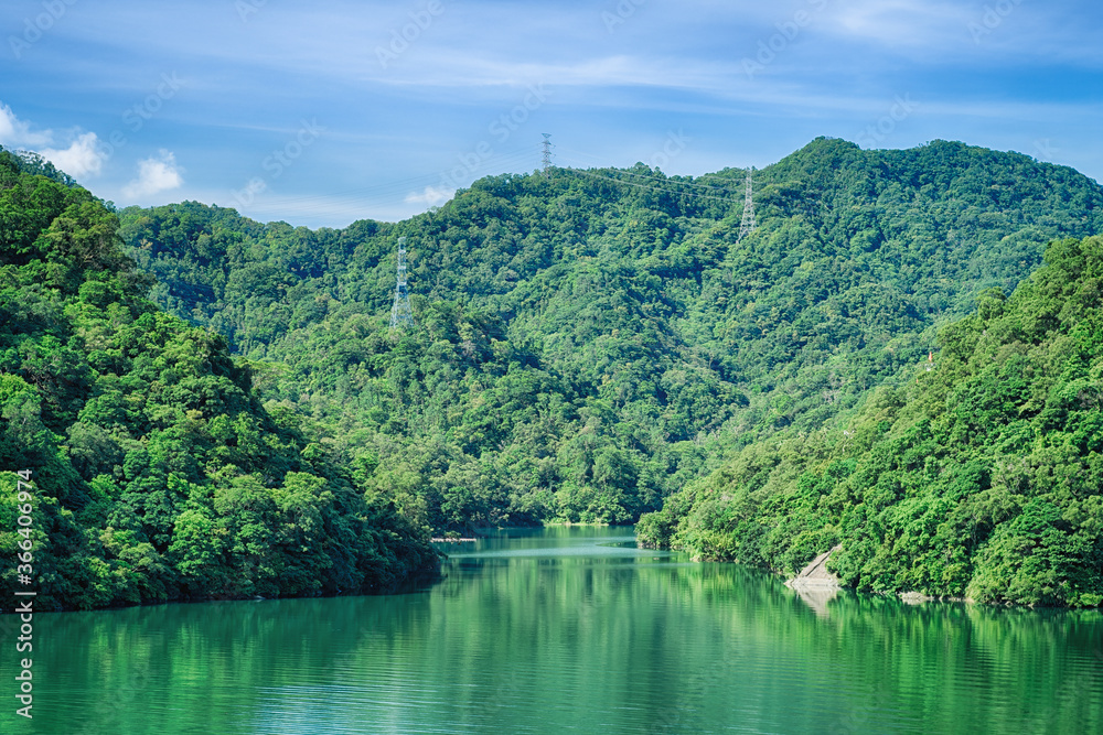 Shihmen Dam in Fuxing (or Daxi) District, Taoyuan, Taiwan.