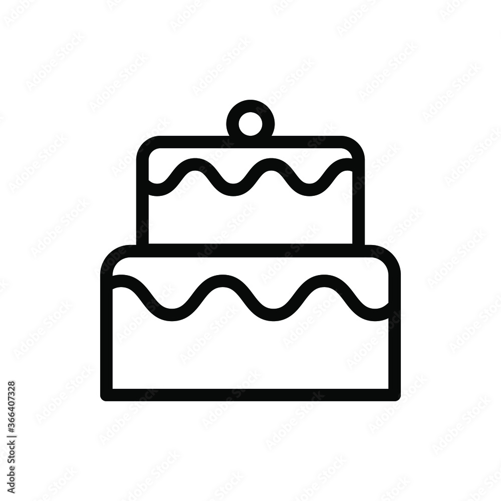 cake icon vector illustration outline style. food icon set. cake icon vector illustration outline style. food icon set.