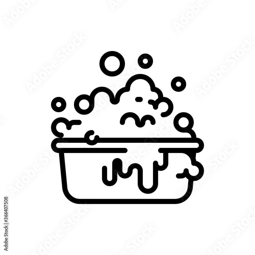 Basin outline icons. Vector illustration. Editable stroke. Isolated icon suitable for web, infographics, interface and apps.