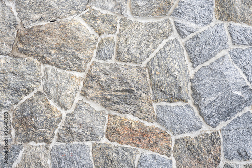 Close up part of a stone wall rustic grunge seamless texture background