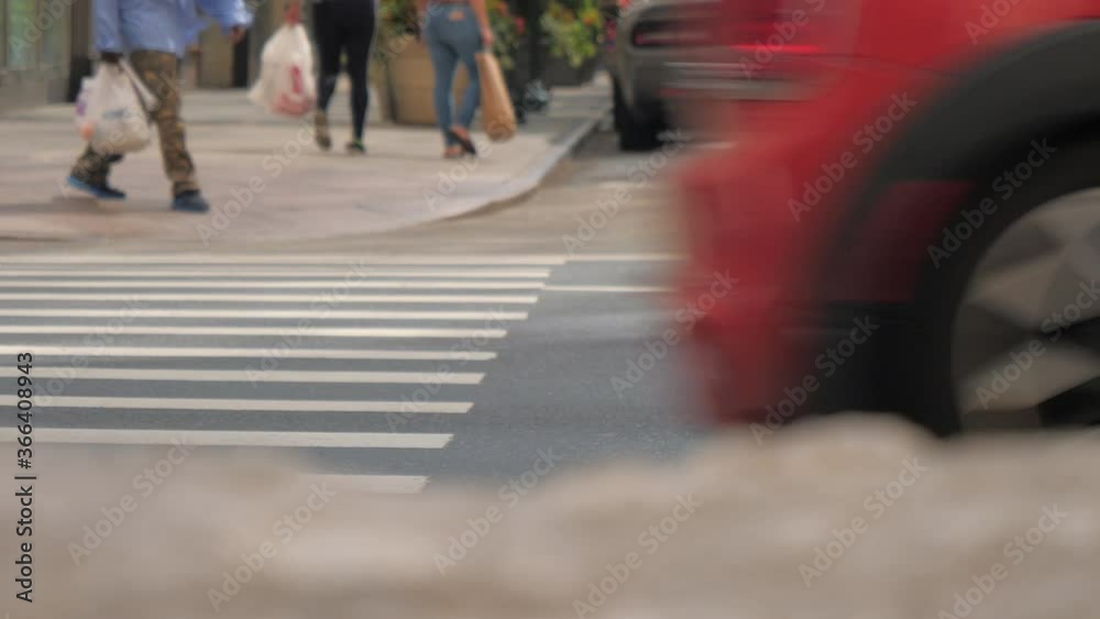 blurred unrecognized people commuting to work in manhattan midtown NY blurred unrecognized people commuting to work in manhattan midtown NY