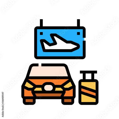 Car  airport  transfer  service  taxi  transport icon