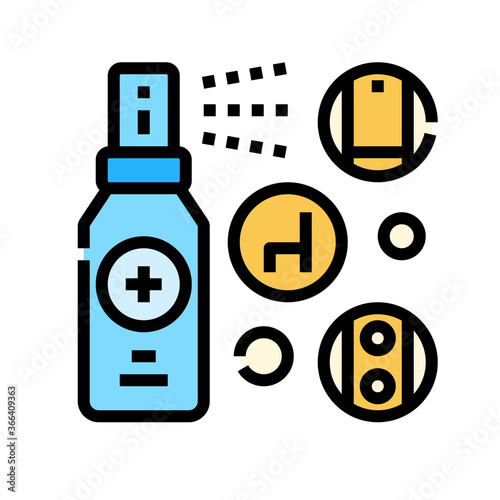 Cleaning spray  cleaning  healthcare  hygiene  hygienic  anti bacteria icon