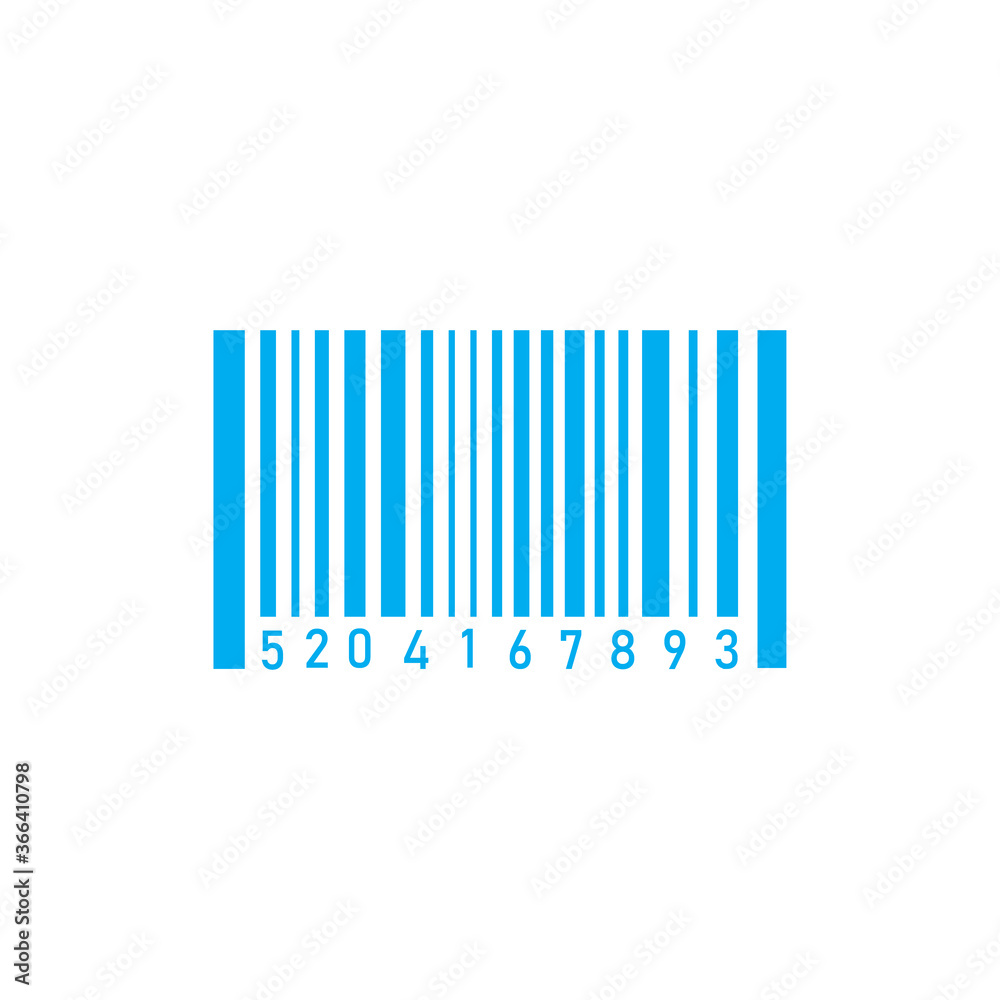 Barcode icon vector