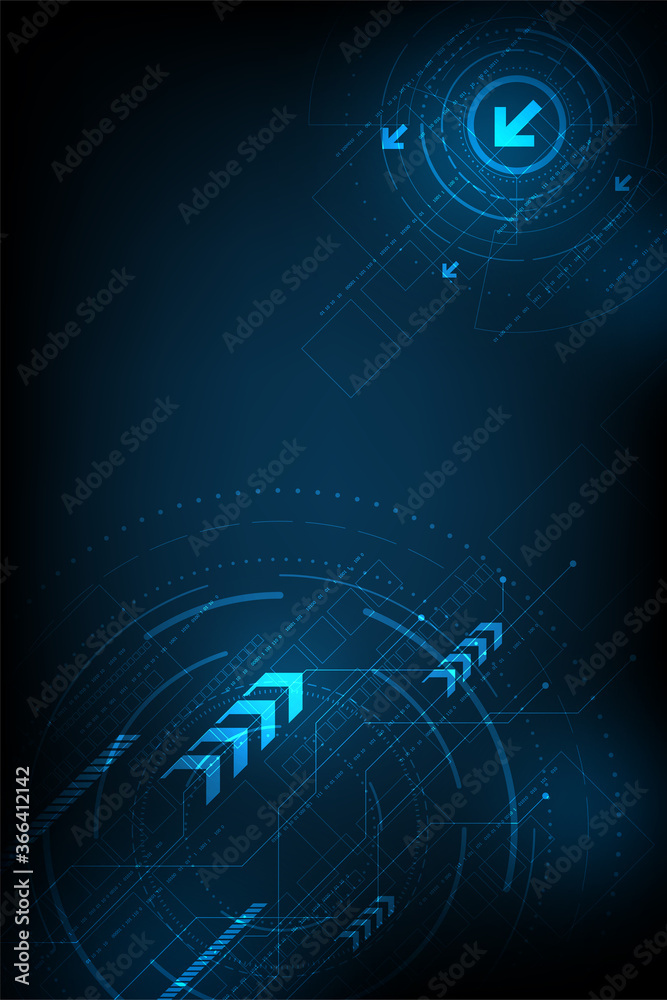 Obraz premium Fast data transfer of digital systems.