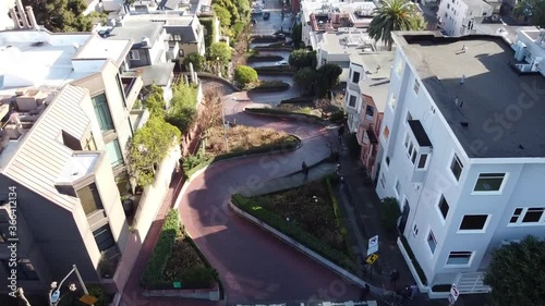 lombard street, san francisco, california photo