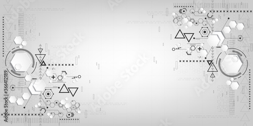 Vector background in the concept of technology.