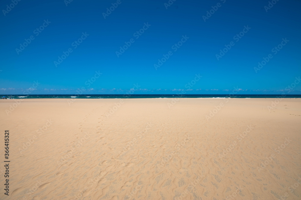 Beach scene  and empty place concept during lockdown in some countries because of coronavirus or covid 19