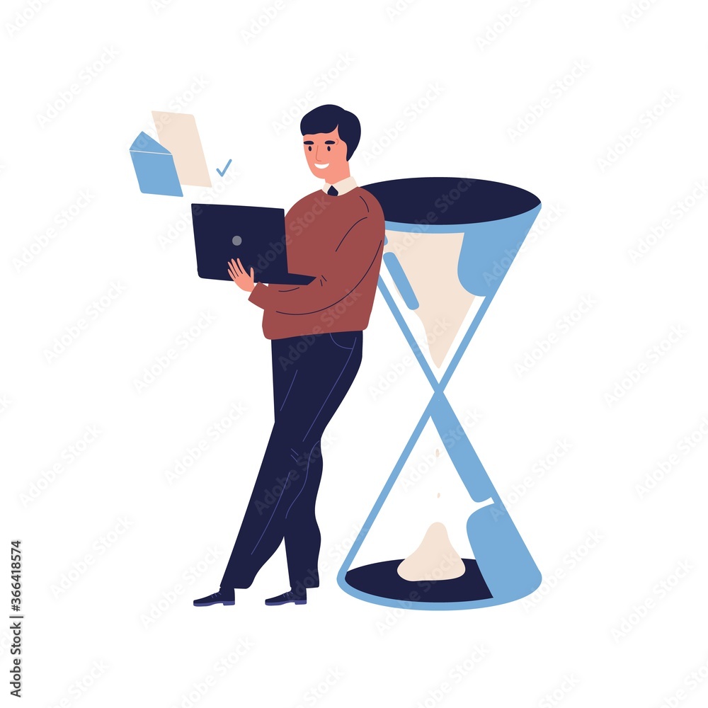 Stockvector Concept Of Successful Task Completion Organize Effective 