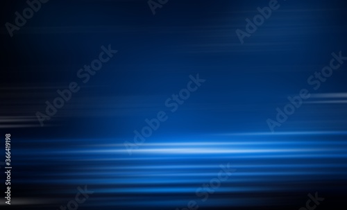 Dark blue abstract background rays of colorful light gradient motion blurred. use for empty studio room backdrop wallpaper showcase or product your. copy space for text