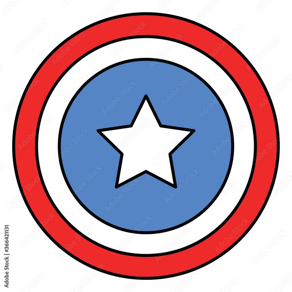 Shield, United state independence day related icon Shield, United state independence day related icon