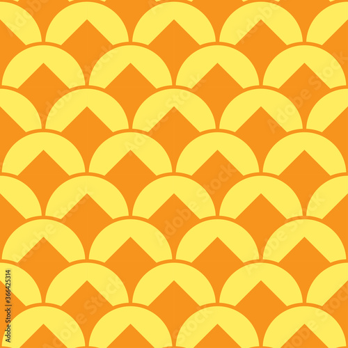 seamless abstract linear fish scale texture. asian traditional ethnic illustration.