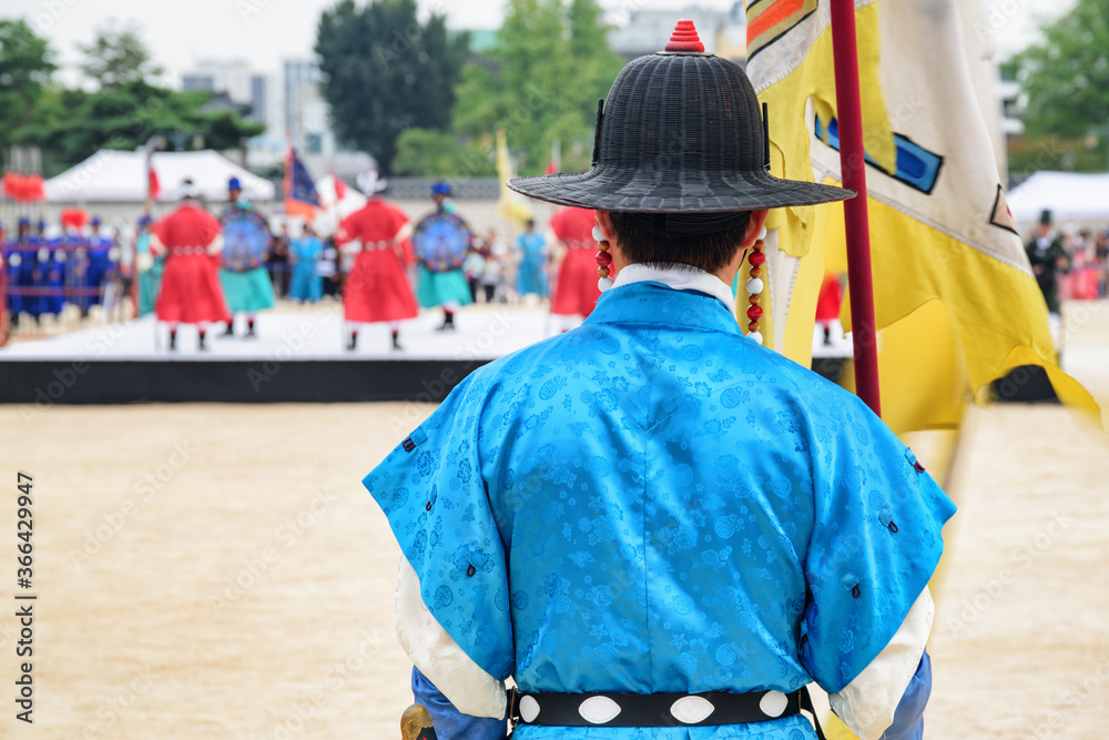 Performance with historical reconstruction, Gyeongbokgung Palace