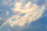 Rainbow in the sky after the rain.