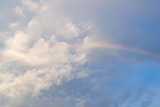 Rainbow in the sky after the rain.