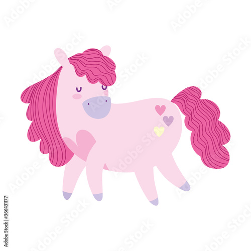 unicorn mystic magic fantasy animal cartoon isolated icon design © Stockgiu