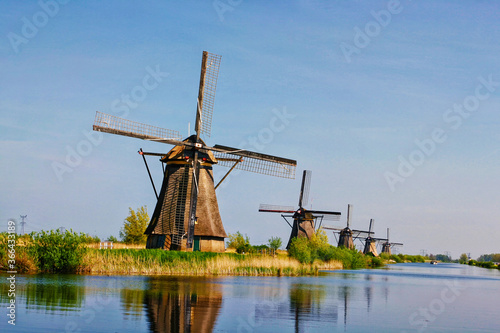 dutch windmill in the netherlands