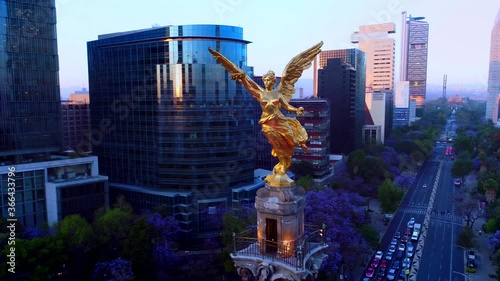 Angel de la Independencia Drone Footage photo