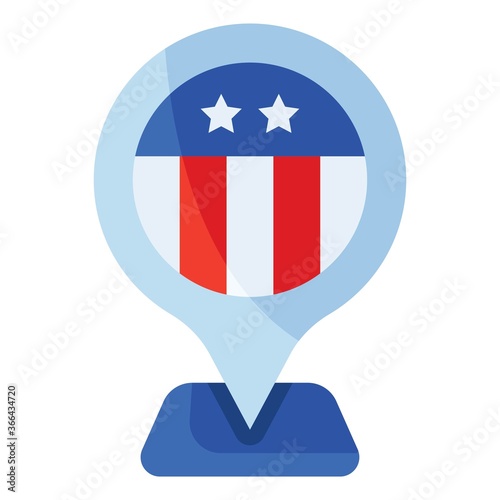 Free Download Location pin, United state independence day related icon - GFXLoad