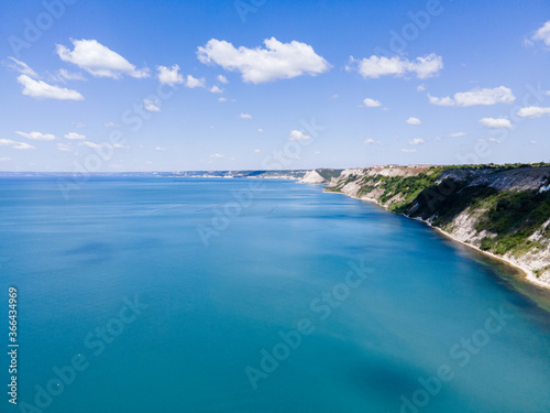 view of the sea and cliff from the sea as background © Miro Nenchev