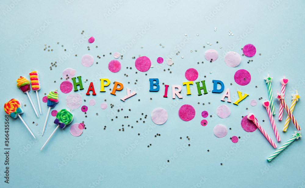 Happy birthday background Stock Photo | Adobe Stock