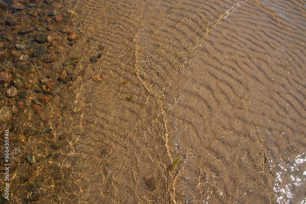 sand waves pattern under the water sand waves pattern under the water