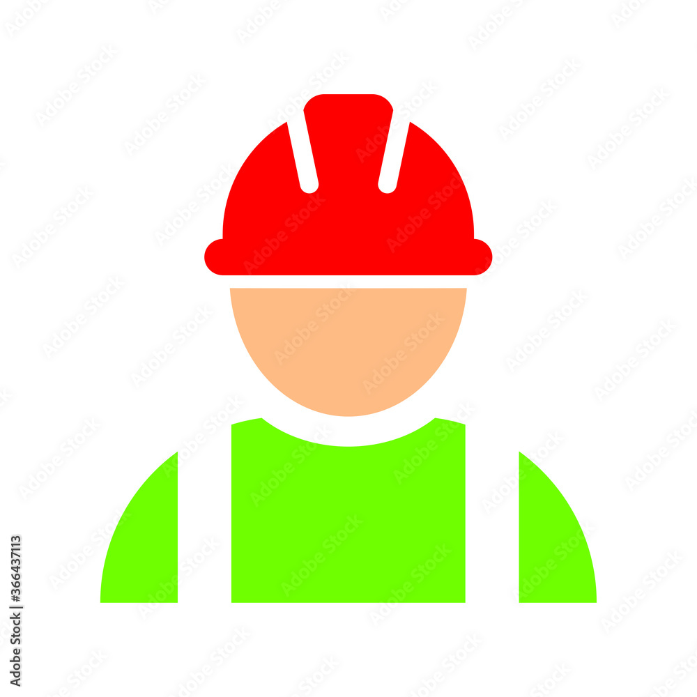 Safety Helmet User Icon