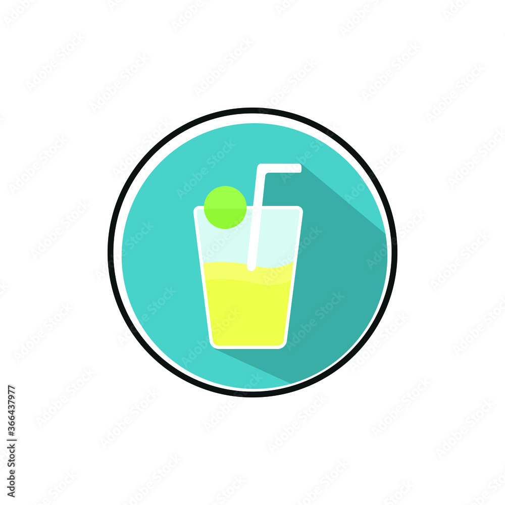 shikuwasa juice logo icon. vector illustration. shikuwasa juice logo icon. vector illustration.