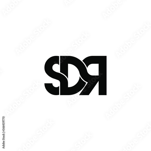 sdr letter original monogram logo design photo