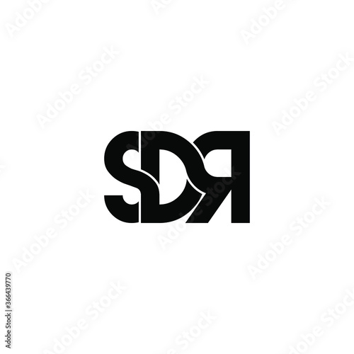 sdr letter original monogram logo design