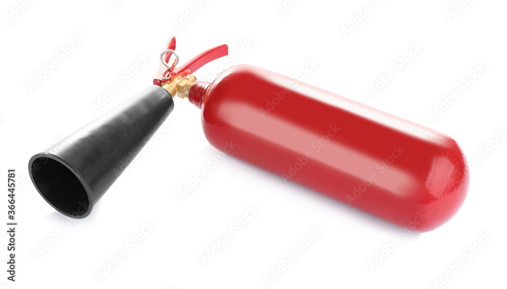 Fire extinguisher on white background. Safety equipment Fire extinguisher on white background. Safety equipment