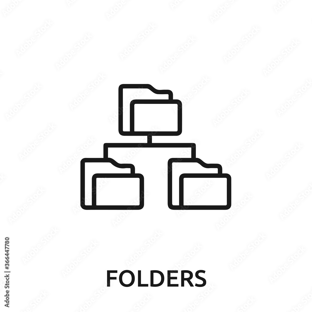folders icon vector. folders sign symbol for modern design. folders icon vector. folders sign symbol for modern design.