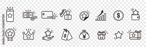 Loyalty Program vector icons set