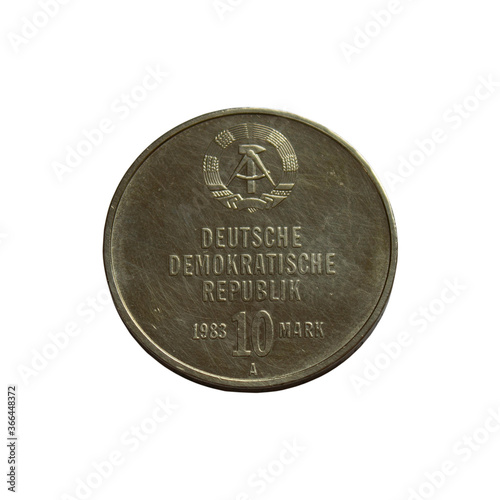 Old coin of the German Democratic Republic