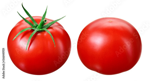 Tomatoes on white background. Tomato isolated. Whole tomato. Tomato with clipping path. © Tim UR