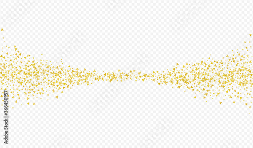 Golden Rain Luxury Transparent Background. 