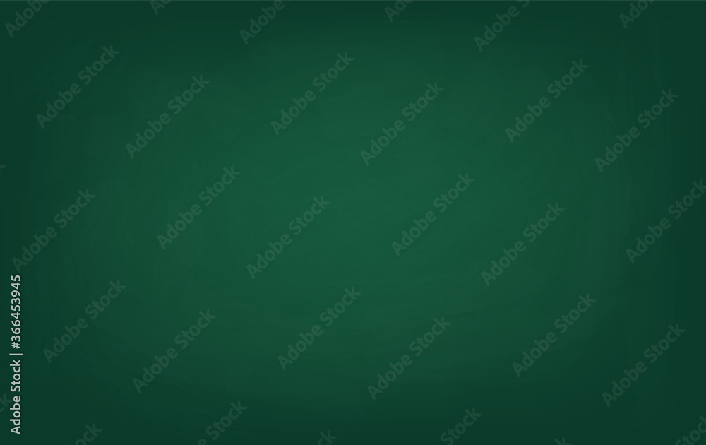 Green chalkboard background. Schoolboard vector illustration. Grunge texture background