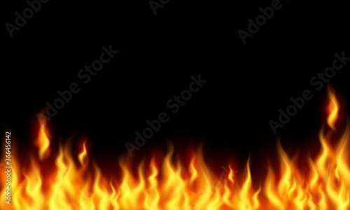 fire Burning red hot sparks realistic flames abstract background