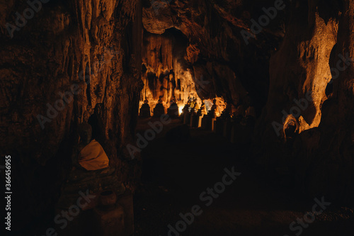 Wat khao thum mar rong Cave in Bangsaphan, Prachuapkhirikhan. Thailand