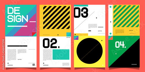 Vector banner background and social media post design template