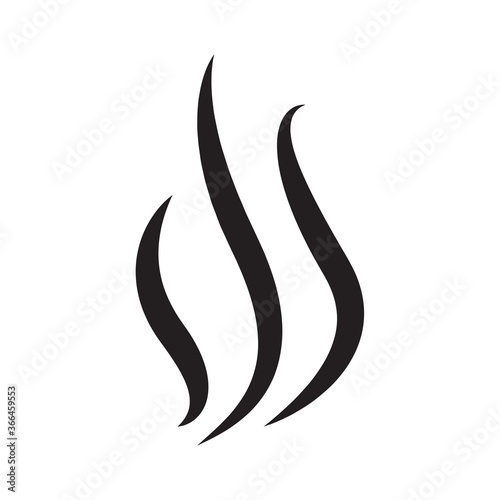 Steam icon vector isolated on white background. Steam icon for design template, smell logo and sign, wave logo and smoke logo. Creative abstract concept, steam icon