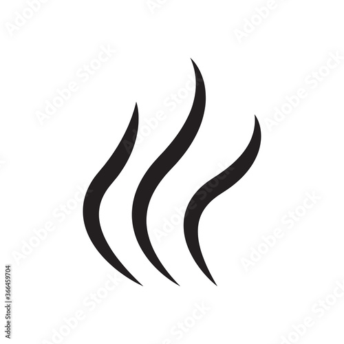 Steam icon vector isolated on white background. Steam icon for design template, smell logo and sign, wave logo and smoke logo. Creative abstract concept, steam icon