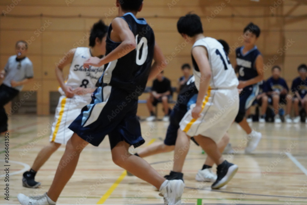 Fototapeta premium バスケットボール 試合 部活 選手