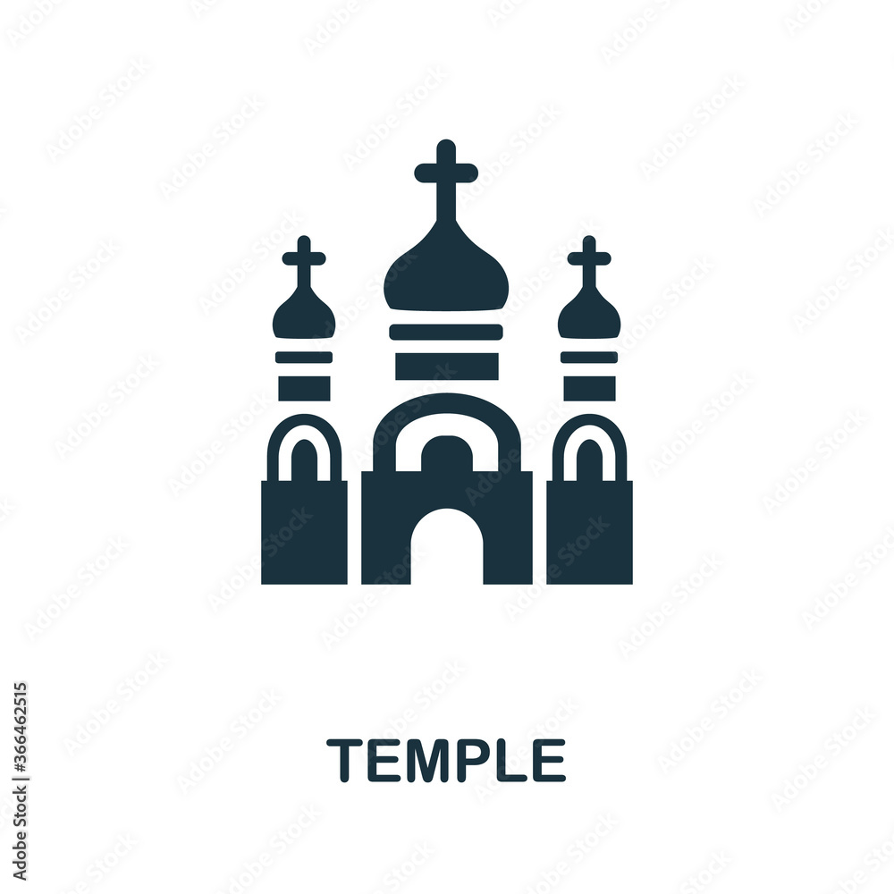 Temple icon. Simple element from religion collection. Creative Temple icon for web design, templates, infographics and more Temple icon. Simple element from religion collection. Creative Temple icon for web design, templates, infographics and more