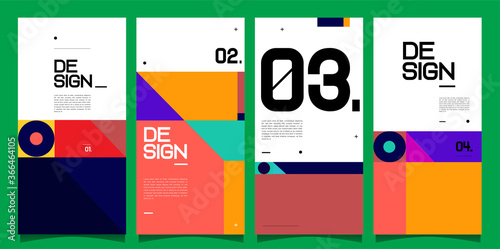 Vector banner background and social media post design template