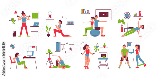Home Fitness Flat Set 