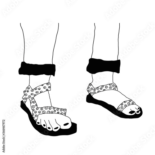 illustrated teva sandals 